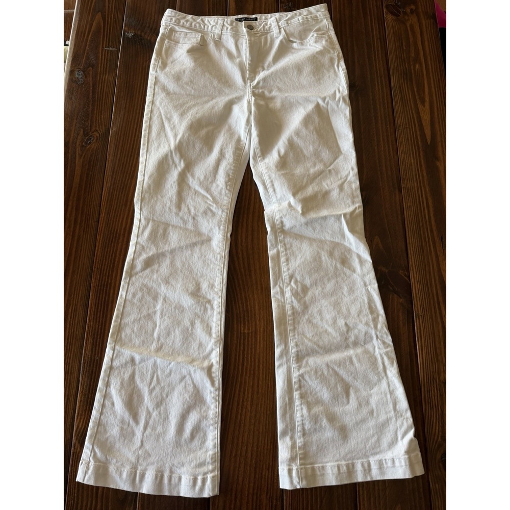 Banana Republic Wide Leg Flare Denim Jeans 32/14 Hipster Spring Easter